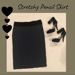 New York & Company Hunter Green Pencil Skirt